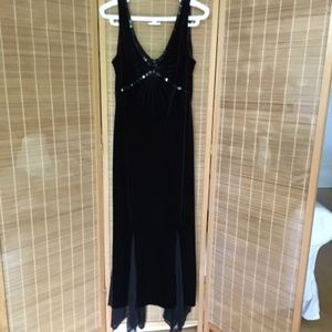 Black Sequin Evening Dress NWT Size 4